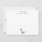 Cute Dinosaur Kind A Note from Note Kaart Notitiekaartje (Voorkant)