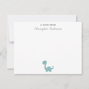 Cute Dinosaur Kind A Note from Note Kaart Notitiekaartje