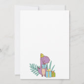 Cute Dinosaur kinderen Birthday Kaart (Achterkant)
