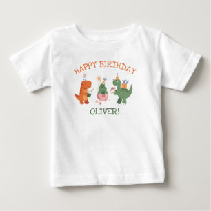 Cute Dinosaur Kinderen Verjaardag Gastheer T-Shirt