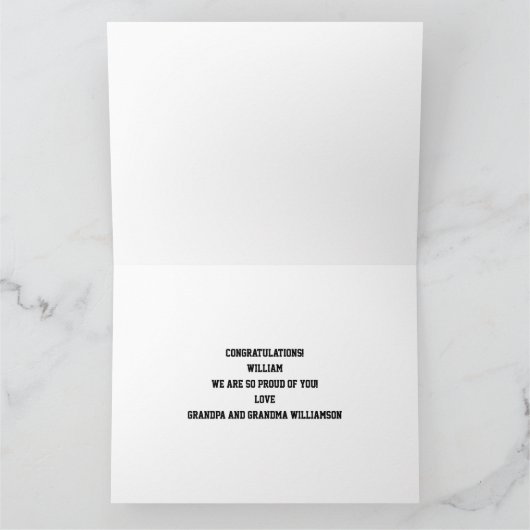 Cute Dinosaur Kindergarten Afstuderen Kaart (Binnen)