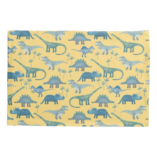 Cute Dinosaur Kussensloop (Achterkant-Links)