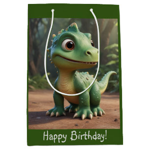 Cute Dinosaur Medium Cadeauzakje