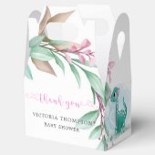 Cute Dinosaur met roze Baby shower van Peony Bedankdoosjes (Geopend)