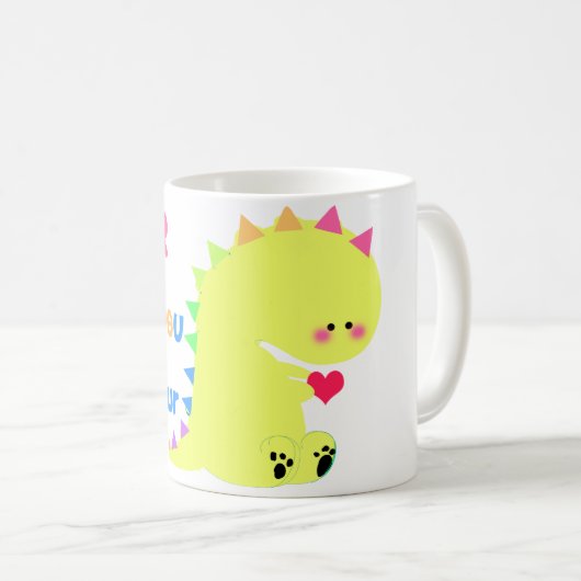 Cute Dinosaur MOK CUP RAWR (Voorkant rechts)