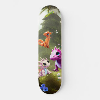 Cute Dinosaur oerwoud skateboard