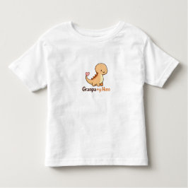 Cute Dinosaur Opa Mijn Held Peuter T-Shirt | Gra