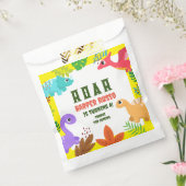 Cute Dinosaur over partijbenodigdheden van Birthda Bedankzakje (Gezegeld)