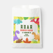 Cute Dinosaur over partijbenodigdheden van Birthda Bedankzakje (Voorkant)