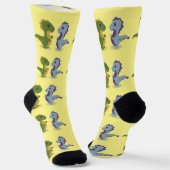 Cute Dinosaur Paar Thunder_Cove Sokken (Gebogen)