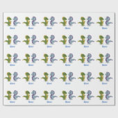 Cute Dinosaur Pair Thunder_Cove Cadeaupapier (Vlak)
