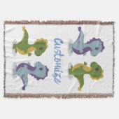 Cute Dinosaur Pair Thunder_Cove Deken (Voorkant)