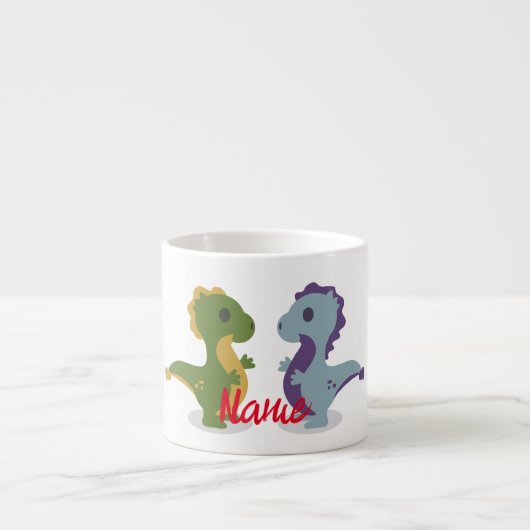 Cute Dinosaur Pair Thunder_Cove Espresso Kop (Voorkant)