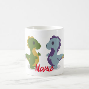 Cute Dinosaur Pair Thunder_Cove Koffiemok