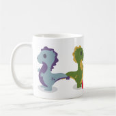 Cute Dinosaur Pair Thunder_Cove Koffiemok (Links)