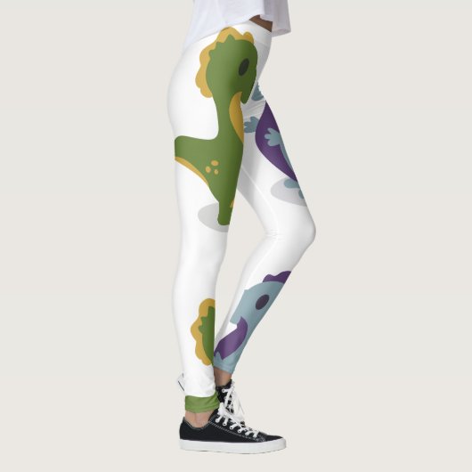Cute Dinosaur Pair Thunder_Cove Leggings (Rechts)