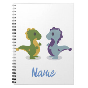 Cute Dinosaur Pair Thunder_Cove Notitieboek