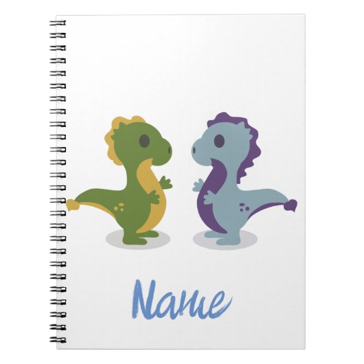Cute Dinosaur Pair Thunder_Cove Notitieboek (Voorkant)