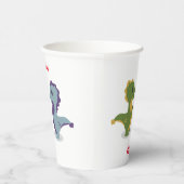 Cute Dinosaur Pair Thunder_Cove Papieren Bekers (Rechts)