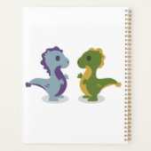 Cute Dinosaur Pair Thunder_Cove Planner (Achterkant)