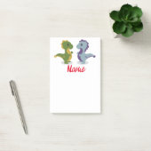 Cute Dinosaur Pair Thunder_Cove Post-it® Notes (Kantoor)
