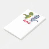 Cute Dinosaur Pair Thunder_Cove Post-it® Notes (Schuin)