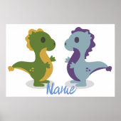 Cute Dinosaur Pair Thunder_Cove Poster (Voorkant)
