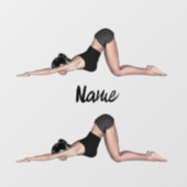 Cute Dinosaur Pair Thunder_Cove Raamsticker (Vel)