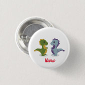 Cute Dinosaur Pair Thunder_Cove Ronde Button 3,2 Cm (Voorkant /achterkant)