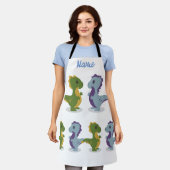 Cute Dinosaur Pair Thunder_Cove Schort (Gedragen)