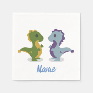 Cute Dinosaur Pair Thunder_Cove Servet