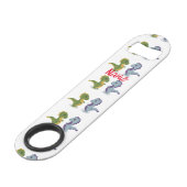 Cute Dinosaur Pair Thunder_Cove Speed Flessenopener (Voorkant Gekanteld)