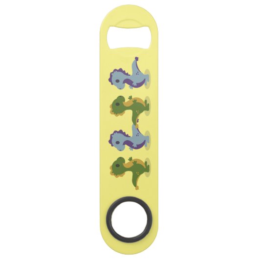 Cute Dinosaur Pair Thunder_Cove Speed Flessenopener (Achterkant)