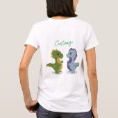 Cute Dinosaur Pair Thunder_Cove T-shirt (Achterkant)