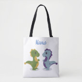 Cute Dinosaur Pair Thunder_Cove Tote Bag (Voorkant)