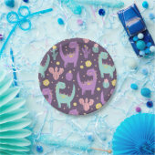 Cute Dinosaur Papieren Bordje (Feest)