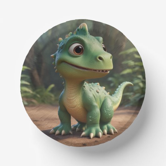 Cute Dinosaur Papieren Kommen (Voorkant)