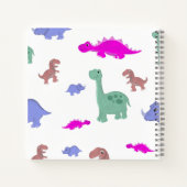 Cute Dinosaur Patroon Kinderen Notitieboek (Achterkant)