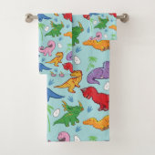 Cute Dinosaur Pattern Bad Handdoek (Insitu)