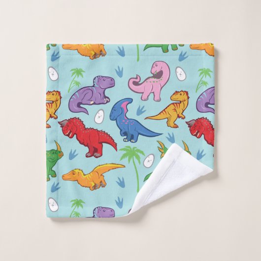 Cute Dinosaur Pattern Bad Handdoek (Wasdoekje)