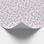 Cute Dinosaur Pattern Cadeaupapier (Hoek)