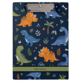 Cute Dinosaur Pattern Colorful  Klembord (Voorkant)