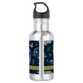 Cute Dinosaur Pattern Colorful  Waterfles (Achterkant)