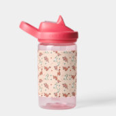 Cute Dinosaur Pattern Custom Name Waterfles (Rechts)