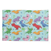 Cute Dinosaur Pattern Kussensloop (Achterkant)