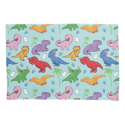 Cute Dinosaur Pattern Kussensloop (Voorkant)