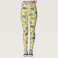 Cute Dinosaur Pattern on Yellow