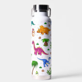 Cute Dinosaur Pattern Persoonlijke Kinderen Waterfles (Voorkant)