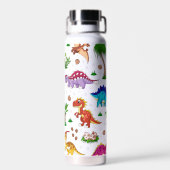 Cute Dinosaur Pattern Persoonlijke Kinderen Waterfles (Achterkant)