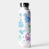 Cute Dinosaur Pattern Persoonlijke Kinderen Waterfles (Links)